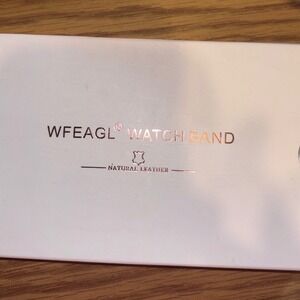 WFEAGL Apple Watch Band 38mm 40mm Black Pink Floral Rose Leather Strap NEW